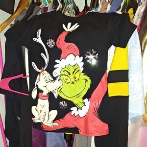Dr. Seuss Black Grinch Shirt